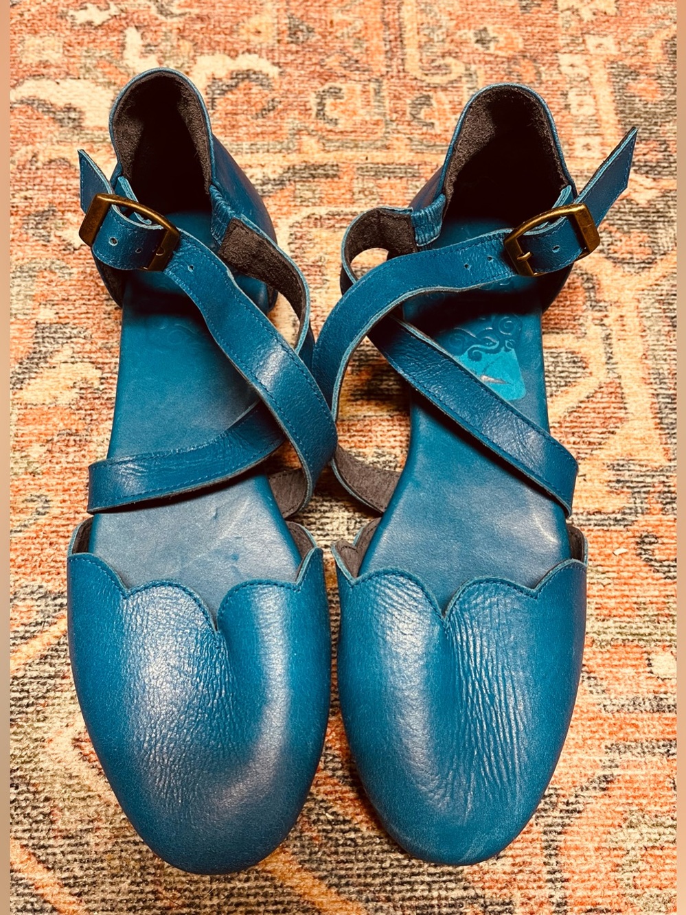 Bali ELF Mangrove Cross-Strap Leather Flats